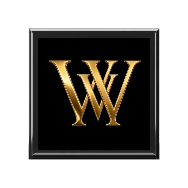 WW Monogram Ebony Black Jewelry Box