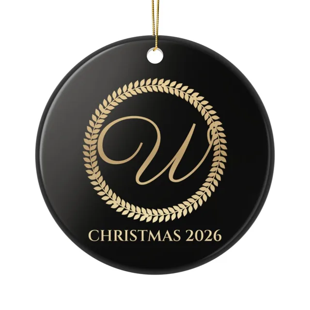 Personalized Monogram Ornament 2026