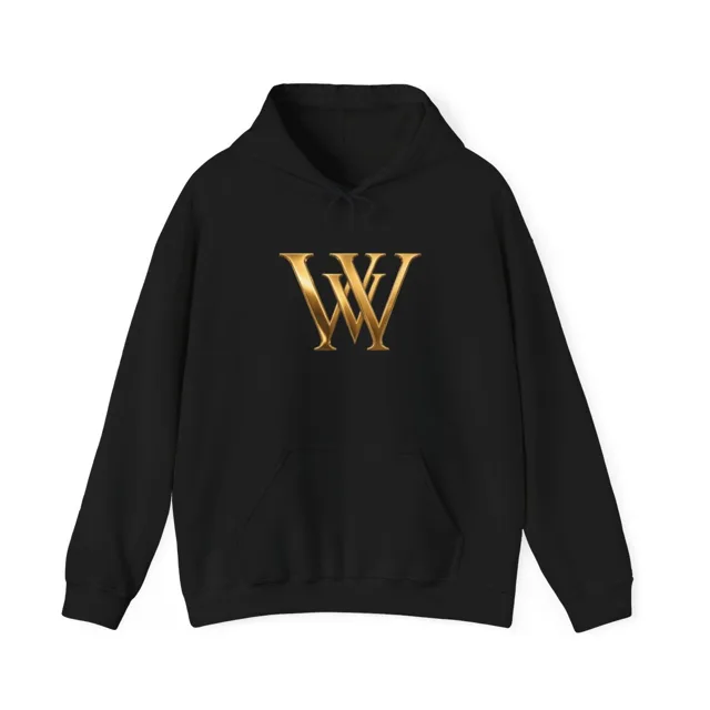 WW Monogram Luxury Black Hoodie