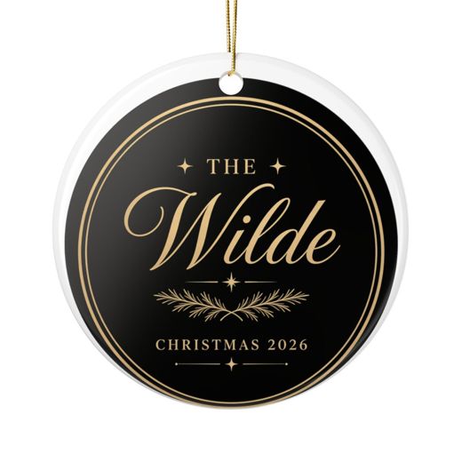 Personalized Family Name Christmas Ornament 2026